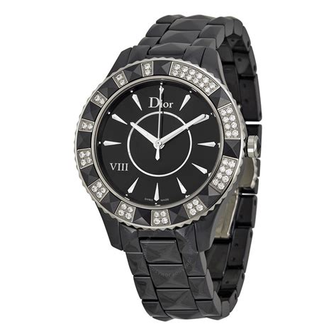 dior viii black|Dior VIII Christal Diamond Black Ceramic Ladies Watch.